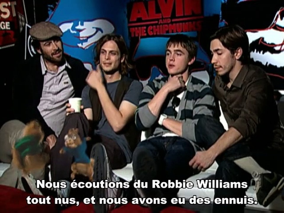 Matthew Gray Gubler, Jason Lee, Justin Long, Jesse McCartney Interview : Alvin et les Chipmunks