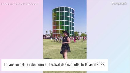 Louane à Coachella : mini-robe et grand chapeau pour admirer son compagnon Florian Rossi