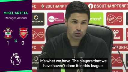 Download Video: Arteta rues Arsenal's lack of Premier League experience