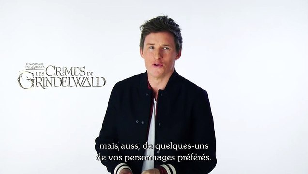 Eddie Redmayne a un message pour vous !