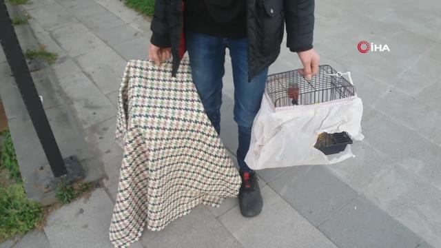 Kuş kafesi taşıdığı için fazla ücret alan minibüs şoförüne yolculardan tepki