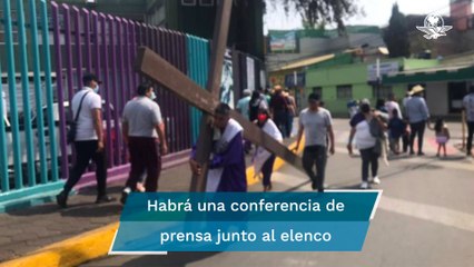 Regresa la gente a la representación de la Pasión de Cristo, acude Claudia Sheinbaum