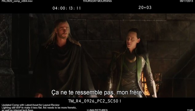 Thor : Le Monde des ténèbres - EXTRAIT BONUS VOST Les costumes