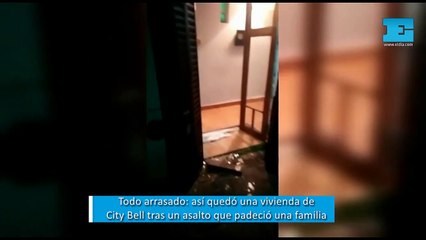 Arrasaron con todo: la escena de cómo quedó una casa de City Bell tras un dramático asalto