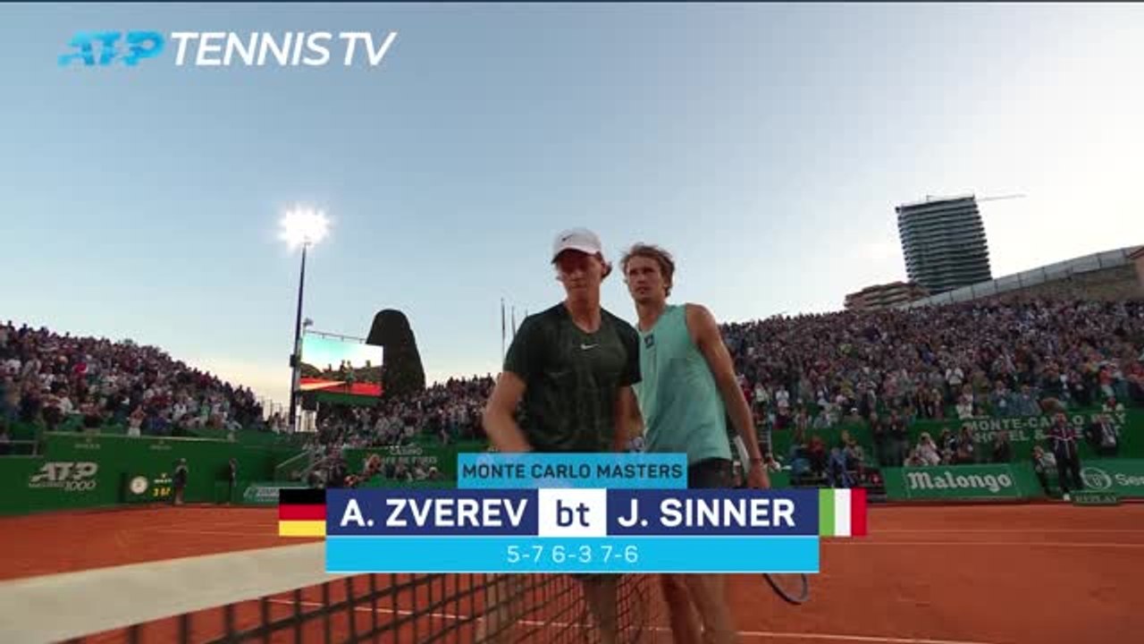 Zverev battles past Sinner for Tsitsipas semi in Monte Carlo