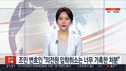 조민 의전원 입학취소 집행정지 첫 심문…변호인 "너무 가혹"