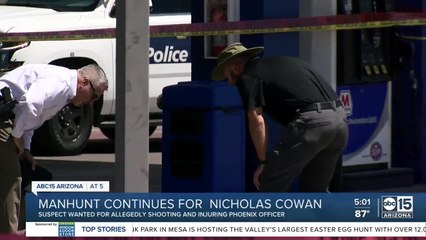 Law enforcement offering $35,000 reward for info on suspect in Phoenix officer shooting