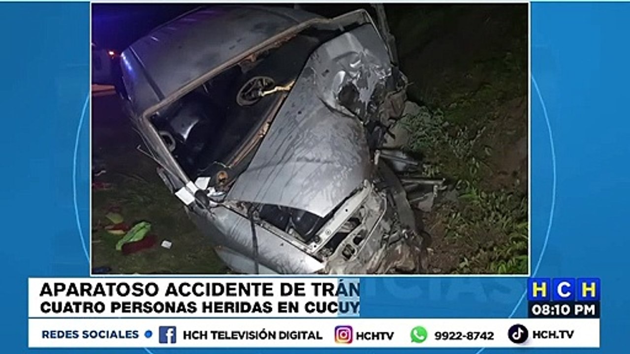 Cuatro heridos, dos de gravedad, en accidente vial en la internacional ca-4 en Gualtaya, Cucuyagua, Copán