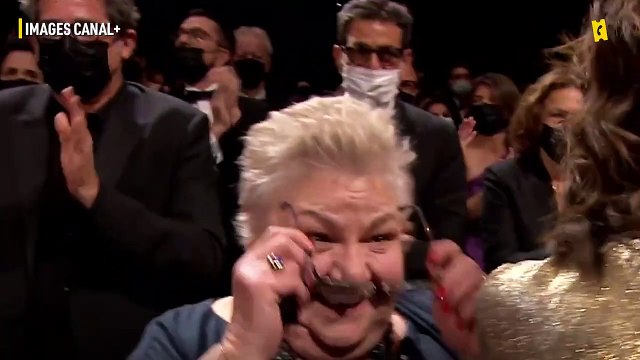 Aline : Danielle Fichaud, Valérie Lemercier et Sylvain Marcel au micro