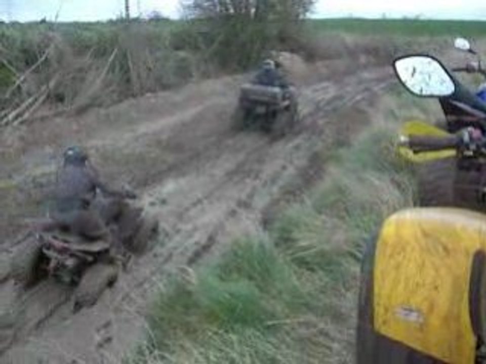 350 raptor bloque dans un bourbie
