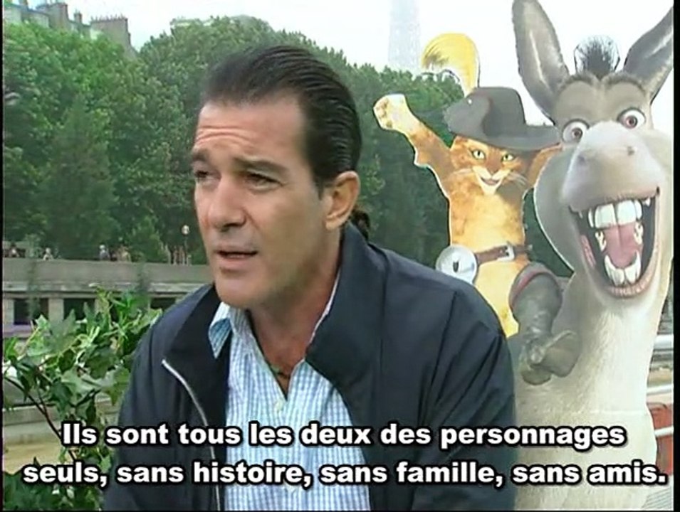 Antonio Banderas, Alain Chabat, Cameron Diaz Interview 2: Shrek le troisième