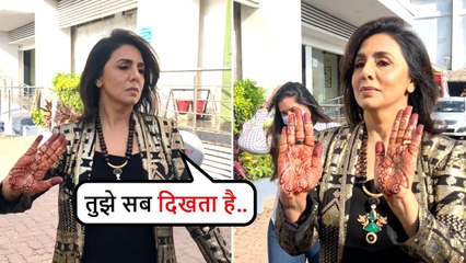 Neetu Kapoor FLAUNTS Her Mehendi That Has Rishi Kapoor's Name On It : Ranbir- Alia's Wedding