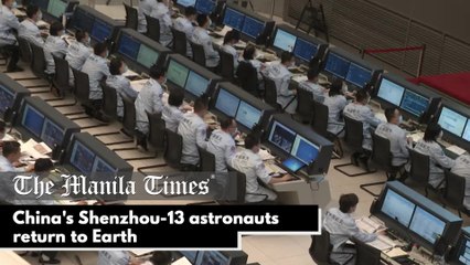 China's Shenzhou-13 astronauts return to Earth