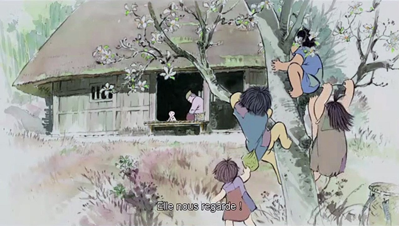 Le Conte de la princesse Kaguya - EXTRAIT VOST "Les premiers pas"