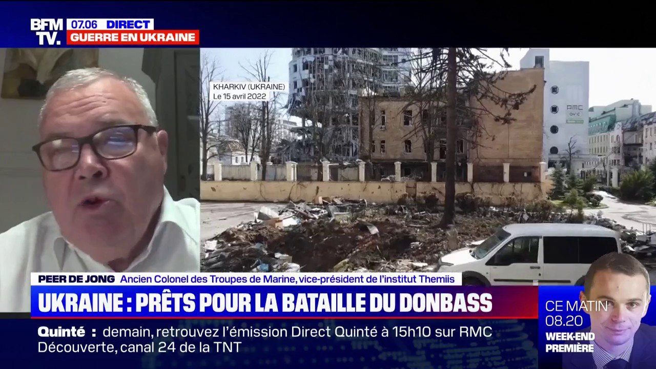 Pour Peer de Jong, ancien colonel des Troupes de Marine, "il n'y aura pas d'assaut majeur" sur le Donbass dans les prochains jours