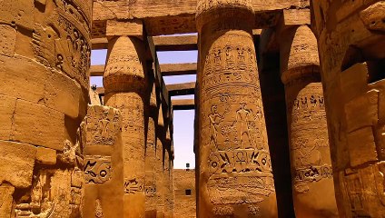 Velika hipostilna dvorana hram u Karnaku, Luxor, Egipat.