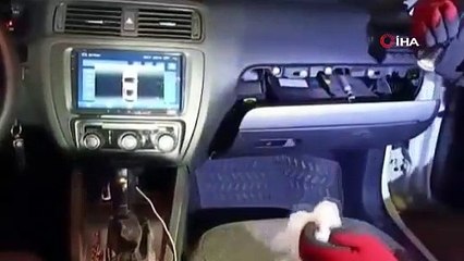 Malatya'da araçtaki uyuşturucu düzeneğini polis ortaya çıkardı