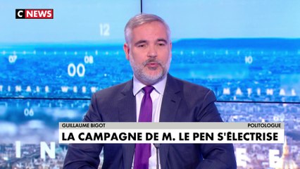 Download Video: «Il y a une curiosité autour de Marine Le Pen, […]. Son avantage, c’est la virginité, comme elle n’a jamais été aux affaires, elle n’a pas de bilan à défendre», estime Guillaume Bigot