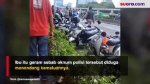Aksi Polisi Diduga Tendang Kemaluan Ibu-ibu saat Bagikan Takjil di Tengah Demo