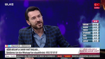 Uğur Arslan'la Ülke'de Sahur Vakti 15. Bölüm (16 Nisan 2022)
