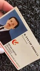 erdoğan'ın yıllar önceki kartviziti