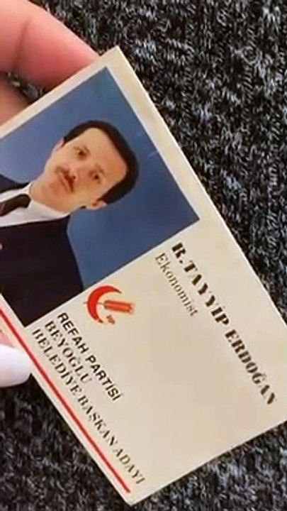 erdoğan'ın yıllar önceki kartviziti