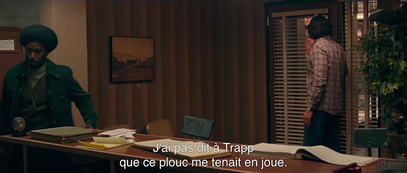 BlacKkKlansman - J'ai infiltré le Ku Klux Klan EXTRAIT VO "Pour moi c'est un boulot"