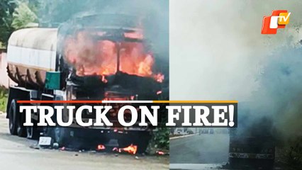 WATCH | Stationary Truck Bursts Into Flames