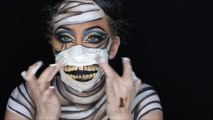 Makeup Artist Creates Scary Mummy Look