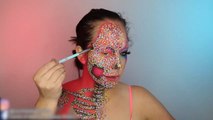 Makeup Artist Creates Candy-Inspired Skull Look