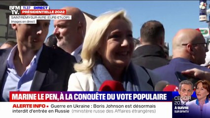 Marine Le Pen: "Je ne choisis pas les villes dans lesquelles je viens en fonction des résultats que j'ai pu y faire"