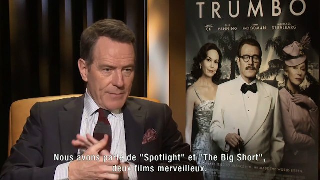 Bryan Cranston : Dalton Trumbo a passé l'épreuve du temps