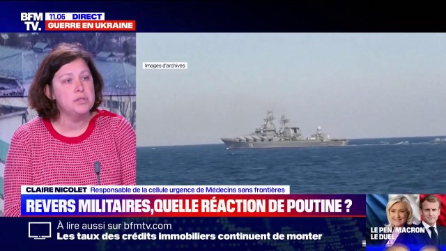 Claire Nicolet (Médecins sans frontières) à propos des Ukrainiens: Ils sont très dignes et demandent très peu