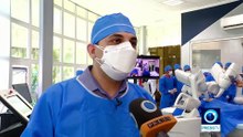 The unveiling of tele operation of the Sina robotic telesurgery
