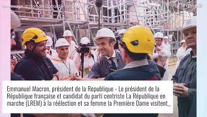 Emmanuel et Brigitte Macron en casques de chantier et bleus de travail : visite émouvante de Notre-Dame