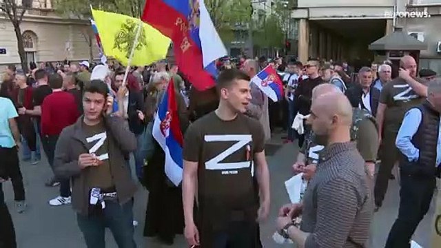 Centenas em Belgrado numa manifestação pró-Rússia