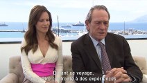 Cannes 2014 - Tommy Lee Jones et Hilary Swank présentent 