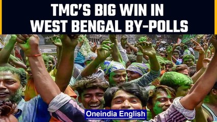 Télécharger la video: TMC wins West Bengal By-polls, RJD wins in Bihar, Congress bags Kohlapur North |Oneindia News