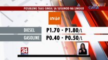 Oil price Adjustment  | 24 Oras Weekend