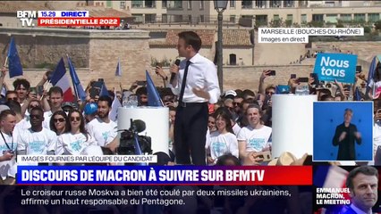 Meeting d'Emmanuel Macron à Marseille: "Nous sommes bien décidés à l'emporter"