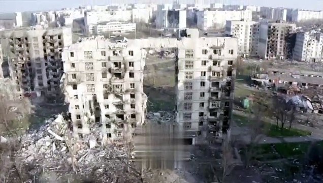 El distrito este de la ciudad de Mariúpol, destrozado tras semanas de asedio ruso