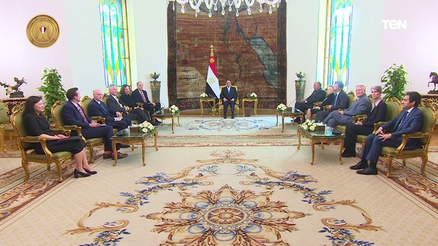 الرئيس السيسي يبحث مع وفد الكونجرس الأمريكي تعزيز العلاقات الثنائية