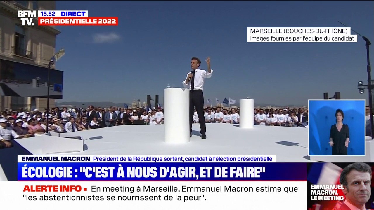 Meeting d'Emmanuel Macron à Marseille: "L'extrême-droite représente un danger pour notre pays"