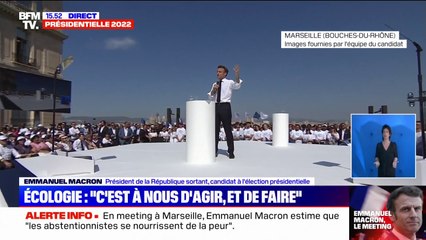 Meeting d'Emmanuel Macron à Marseille: "L'extrême-droite représente un danger pour notre pays"