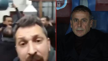 Tüpü patlatacaktı, zor tuttular! Kıraathanedeki taraftarların Abdullah Avcı tepkisi ortalığı yıktı geçti