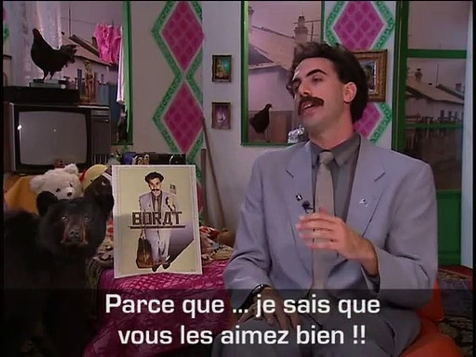 Sacha Baron Cohen Interview 3: Borat, leçons culturelles sur l'Amérique au profit glorieuse nation Kazakhstan