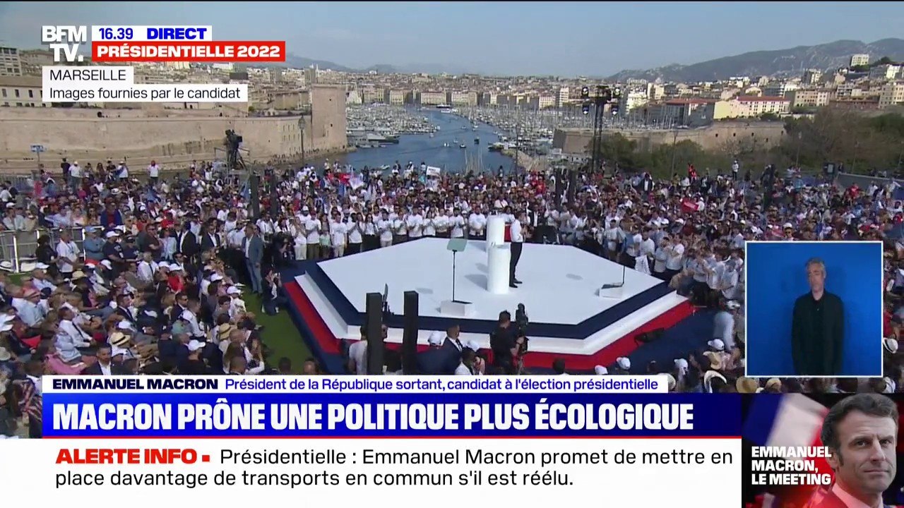 Meeting d'Emmanuel Macron à Marseille: "Sur les trois ans qui viennent, nous mettrons fin à cinq grandes décharges à ciel ouvert"