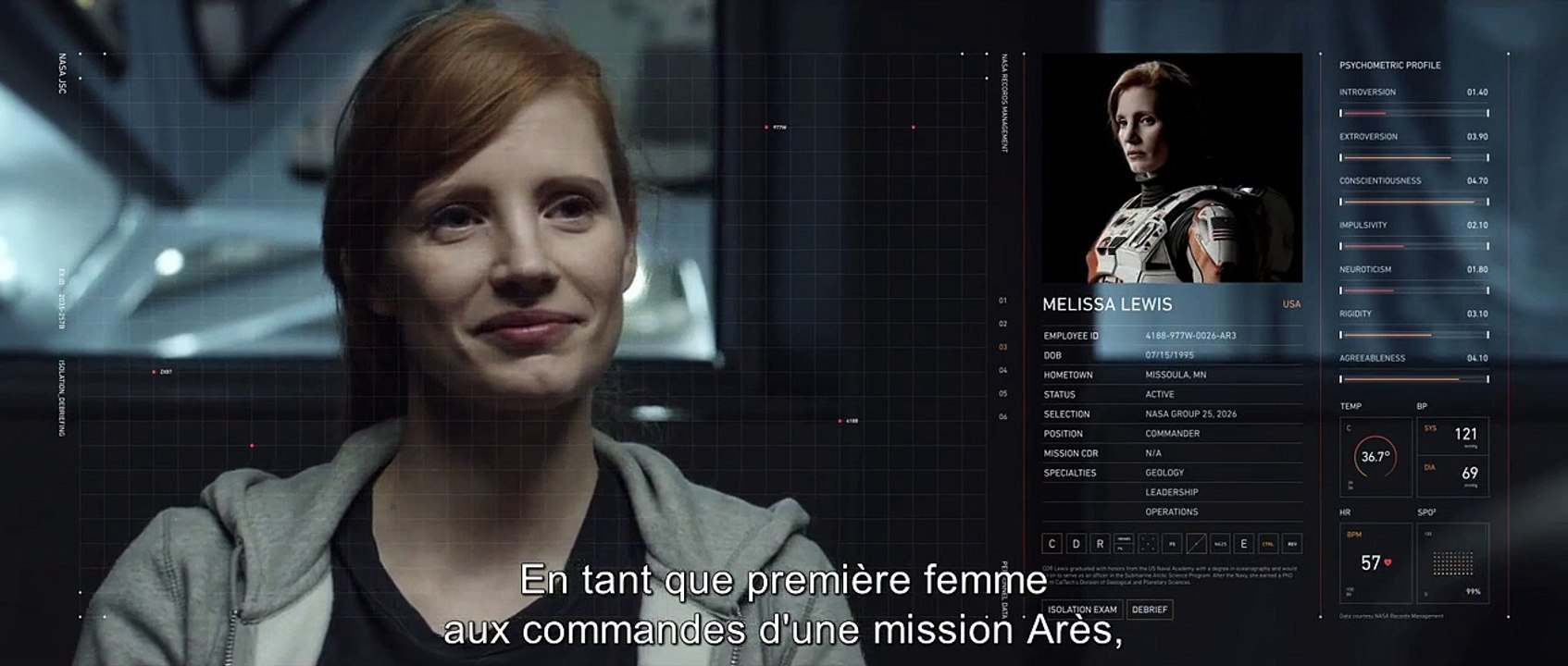 Seul sur Mars - EXTRAIT VOST "Test psychologique"