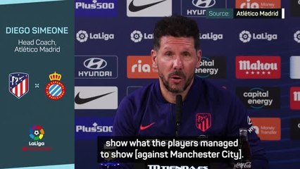 Simeone focused on positives from City defeat