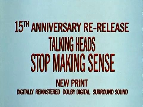Stop Making Sense Bande-annonce (2) VO